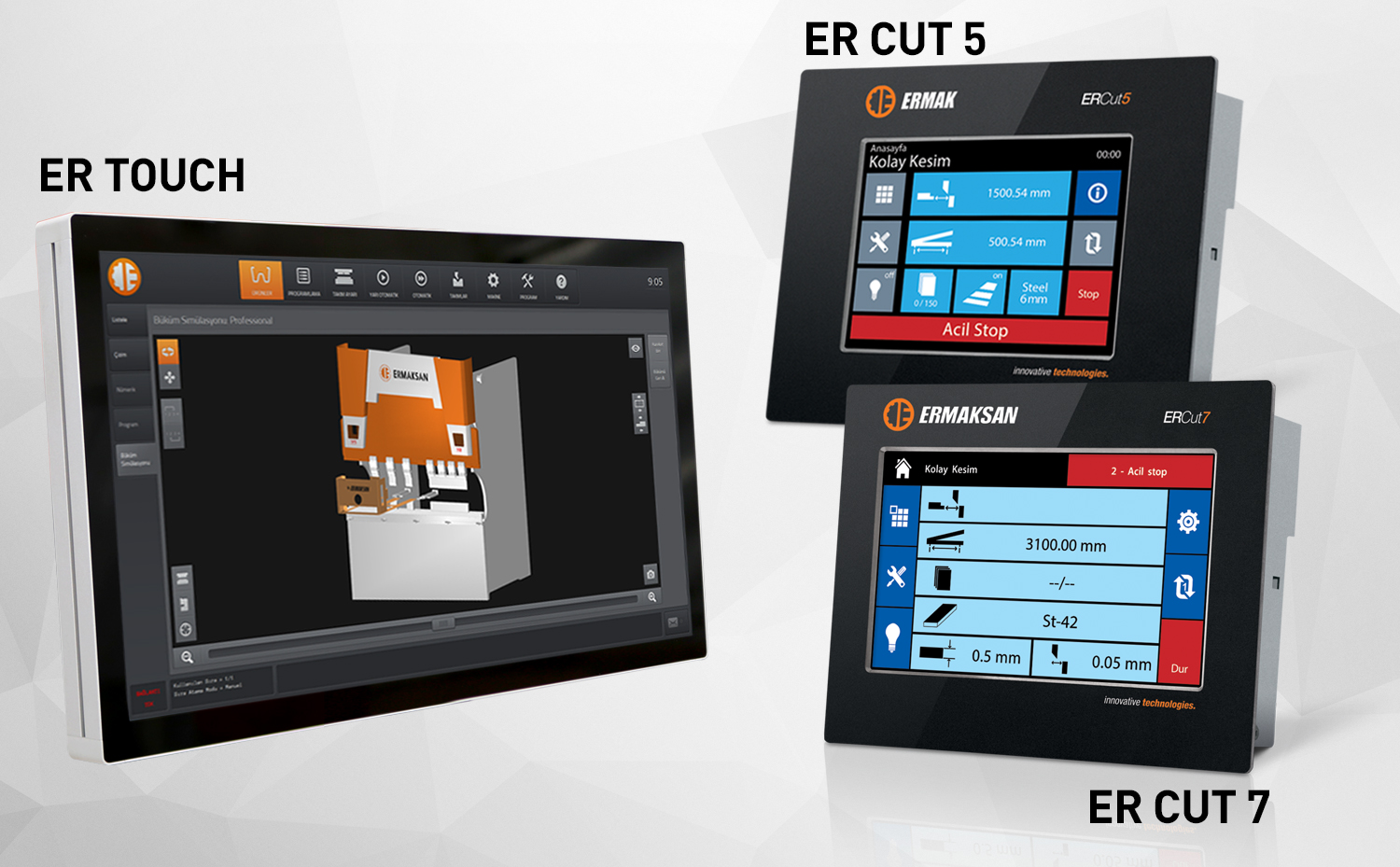 New developments on ER TOUCH and ER CUT controllers