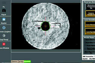 AUTOMATIC BEAM CENTERING AND NOZZLE QUALITY DETERMINATION